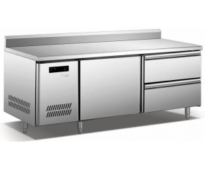 單（dān）門雙抽屜（tì）帶背工作台